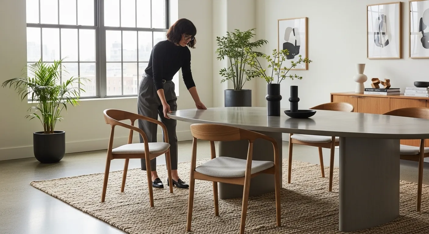 Tapetes de atividades para bebê em ambiente com mesa orgânica