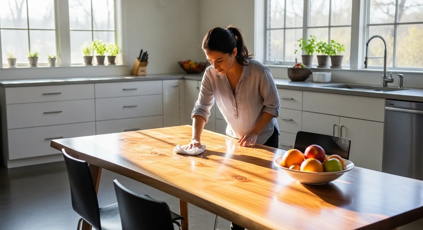 Mesa orgânica combinando com buffet e tapetes de atividades para bebê